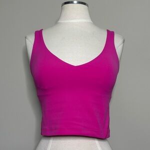 Lululemon Align Tank Top Light Support Hot Pink, Size 4
